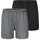 Boxershorts Multipacks grau/schwarz S