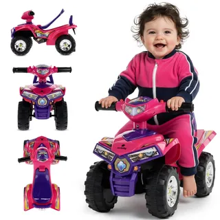 SUN BABY Rutschauto ab 1 Jahr, Quad Rutscher, Babyquad, Fahrzeug Rutschfahrzeug Babyauto Auto (Rosa)