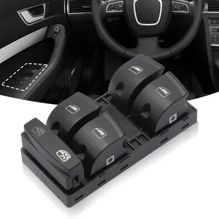 Konuooer Elektrischer Fensterheberschalter für A3 A6 S6 Q7 Fenster Steuerung Taster 4F0959851 Fensterheberschalter 4F0959851G 4F0959851A 4F0959851F