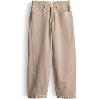 Opus Damen Barrel | LOLAH Edgy Barrel Jeans aus BCI Cotton Mix Mid Rise Salted Caramel, 38 L28 - 38W / 28L