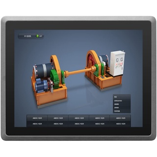 SunKol 15 Zoll lüfterloser Industrie-Panel-PC, All-in-One Panel-PC mit kapazitivem Touchscreen, 2xUSB2.0, 2xUSB3.0, HDMI, 2xRS232, LAN (I5-7200U, 8 GB RAM, 128 GB SSD)