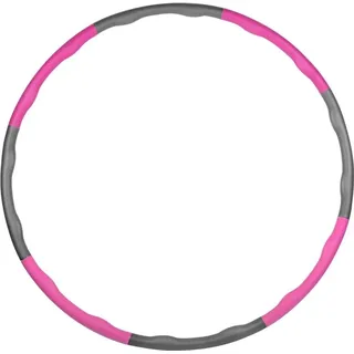 Hula-Hoop-Reifen Fitness Gewichtsreduktion Reifen mit Schaumstoff Einstellbares Gewicht Pink+Grau