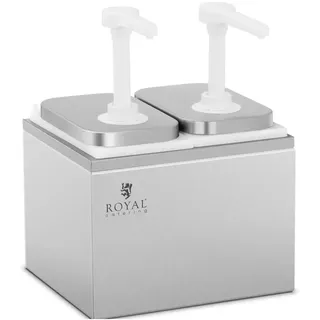 Royal Catering Saucenspender 2 Pumpen 2 x 2 L
