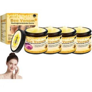 Ourlyard Bienengift Pro Umfassende Creme, Professionelle Bienengiftsalbe, Ourlyard Bee Venom Hautregenerierende Creme, Natürliche Inhaltsstoffe, für alle Hauttypen (4 Stück)