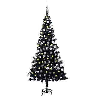vidaXL Künstlicher Weihnachtsbaum Schwarz 150 cm
