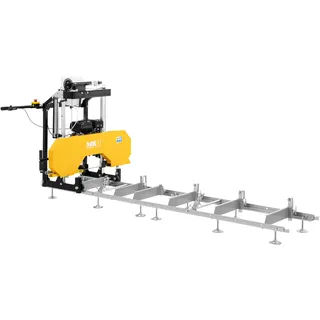 MSW Blockbandsäge - 7 PS - 2800 U/min - Rollbahn 3 m MSW-WOOHS-7HP
