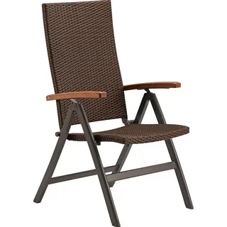 obi group sourcing gmbh Davenport II Klappsessel 61 x 66 x 106 cm braun