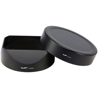 Haoge LH-G65N Gegenlichtblende für Fujifilm Fuji GF 63 mm F2.8 R WR und Fujinon GF 45 mm F2.8 R WR Gegenlichtblende mit Metallkappe auf GFX100S GFX50S GFX50R Kamera