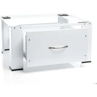 Wiltec Untergestell für Waschmaschinen 150kg Unterbau Waschmaschinensockel Stahl für Waschmaschine u. Trockner