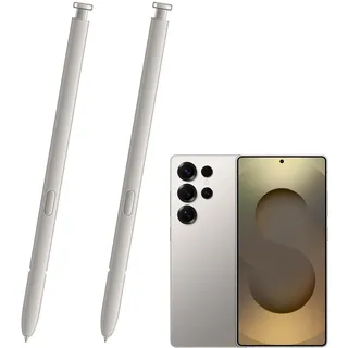 2× S25 Ultra Ersatz Stift für Galaxy S25 Ultra S Pen (EJ-PS938BBEGUJ) | 2 Stück Ersatz-Eingabestift EJ-PS938BBEGUJ für Galaxy S25 Ultra geeigneter Austausch bei Defekt oder Verlust (Hellgrau)