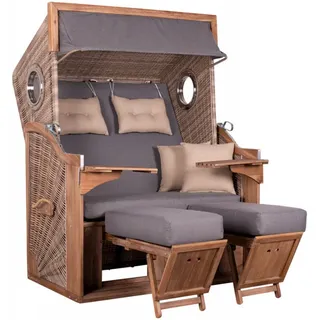 deVries Strandkorb Greenline 135XL (BHT 130x165x80 cm)