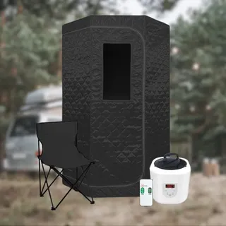 SANOTECHNIK Tragbare Dampfsauna 90x90x190 cm)