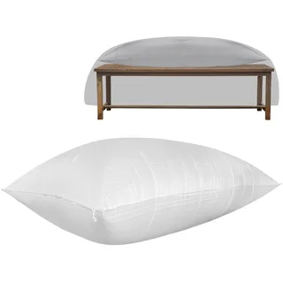 Terrassenmöbel-Abdeckung, Airbag, rechteckig, Luftkissen, aufblasbare Gartenmöbelabdeckung, verhindert Blätter, Wasser und Schnee, 214 x 94 cm
