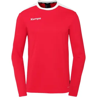 Kempa Emotion 27 langarm Trikot Kinder rot/weiß 152