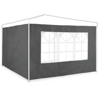 Relaxdays Seitenwände für Pavillon 2 Stück 2 x 3 m Grau