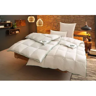Fjödur Daunenbettdecke FJÖDUR "Fee, Bettdecke 135x200, 155x220 cm und weitere Größen", weiß, B:135cm L:200cm, Bezug: 100% Baumwolle. Füllung: 80% Daunen, 20% Federn, Bettdecken, Hergestellt in Deutschland