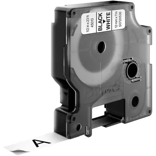Dymo D1 schwarz auf weiß 1,2cm x 7m (45013)