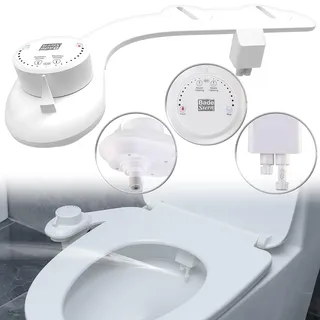 BadeStern Bidet-Toilettenaufsatz mit 2 Düsen, Ausfahrautomatik, selbstreinigend
