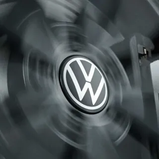 Volkswagen feststehende Radnabendeckel dynamische Spinnerfunktion New Volkswagen