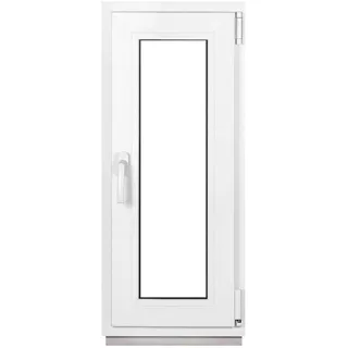 Framex Kellerfenster Fenster Kunststofffenster Weiß Breite x Höhe 40 x 100 cm (400 x 1000 mm) 2-fach (32 mm) Dreh Kipp DIN Rechts - Premium - Alle Größen