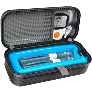 SHBC Insulin Pen Tasche Medikamenten Kühltasche für Diabetes mit Eisbeutel - Bequem zum Wechseln der Nadeln bei jeder Injektion