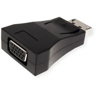 Value 12.99.3156 Adapter [1x DisplayPort Stecker - 1x VGA-Buchse] Schwarz