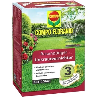 Compo Floranid Rasendünger plus Unkrautvernichter 6 kg