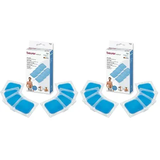 Beurer EM 59/89 Heat Elektroden Nachkaufset mit 8 selbsthaftenden Gel-Pads zur Verwendung mit EM 59/EM 89 Heat Digital TENS/EMS Gerät, Größe: 45 x 45 mm (Packung mit 2)