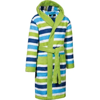 Erwin Müller Kinder-Bademantel mit Kapuze in grün | Gr.: 86/92