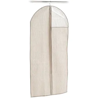 Zeller 14649 Kleiderhülle mit Fenster Stripes, Vlies, Beige