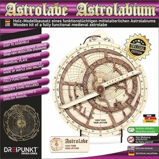 Dreipunkt Verlag Bausatz Astrolabium Deluxe Edition: Edelholz-Modellbausatz eines Astrolabiums