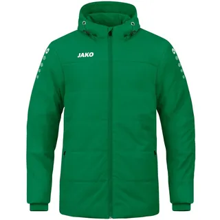 Jako Team Coachjacke mit Kapuze Sportgrün XL