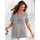 Tunikashirt INSPIRATIONEN Tunikashirt Damen Gr 40 weiß 95 Viskose 5 Elasthan gemustert gepunktet mehrfarbig Rundhals Shirts