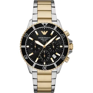 Emporio Armani Herren Analog Quarz Uhr mit Edelstahl Armband AR11680
