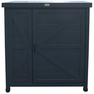HABAU Gartenschrank Logan 80 x 45 x 91 cm Anthrazit