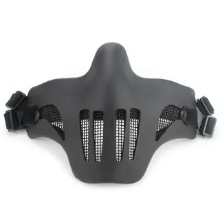 OAREA WoSporT Half Face Mesh Maske Unteren Gesichtsschutz V1 Black Scouts Maske CS Paintball Airsoft Zubehör