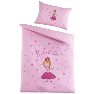Optidream Renforcé Kinderbettwäsche Prinzessin 100x135 cm + 40x60 cm