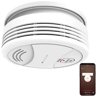 VisorTech WLAN-Rauchwarnmelder Weiß inkl. App-Benachrichtigung 3 St.