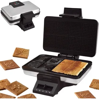 Syntrox Chef Maker ZWE-8 Edelstahl Zimtwaffelautomat