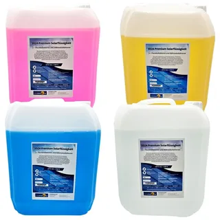 Solarflüssigkeit für Flach- Röhrenkollektoren Fertiggemisch -28°C - 10 Liter Farbe Gelb