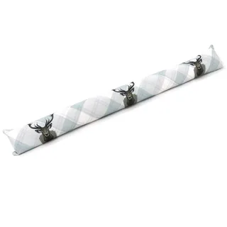 heimtexland ® Zugluftstopper Windstopper Fenster Kissen Türdichtung Fensterdichtung dekorativ Bedruckt mit 46% Sandfüllung OPTIMALE ABDICHTUNG Deko Geschenk Fensterkissen Typ378 Hirsch