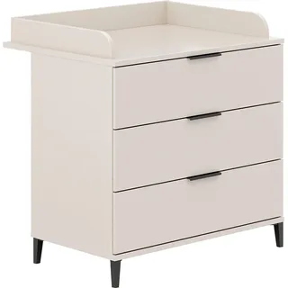 Home Affaire »ARI, 3 Schubladen«, inklusive Wickelaufsatz, Schubladen mit Soft-Close-Funktion 94,7 cm, beige
