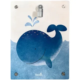 Fredis Kinderdusche Wal - transparent|blau