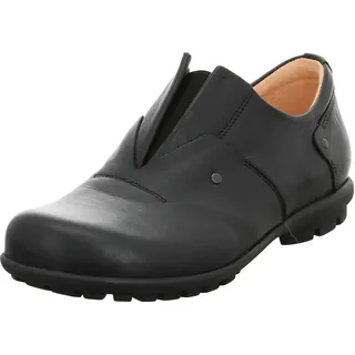 THINK! KONG chromfrei gegerbte nachhaltige Halbschuhe, SCHWARZ 0000