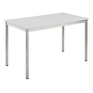 SODEMATUB Mehrzwecktisch lichtgrau, alu rechteckig, Vierkantrohr alu, 120,0 x 60,0 x 74,0 cm