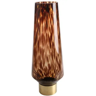Glasvase Amber Rain braun 60 cm