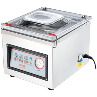 Vevor Kammer-Vakuumierer 320 W Vakuumiergerät für feuchte Lebensmittel Fleisch Marinaden usw. kompakte Größe mit 32 cm Versiegelungslänge