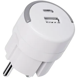 UCOMEN 20 W Ladegerät USB C QC, Schnellladegerät 1 USB C und 1 USB A, kompatibel mit Samsung Galaxy S23+/S22/S21/S20, iPhone 15 Plus Pro Max/14/13, iPad Pro/Air, Pixel, 1 Pack