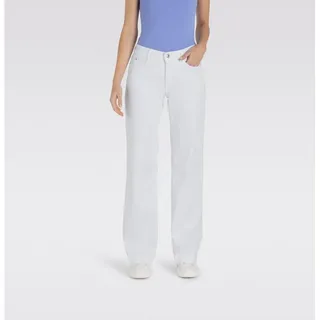MAC Dream Wide Leg Jeans in Weiß-D38 / L32