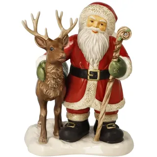 GOEBEL Figur Santa und der König des Waldes Weihnachten